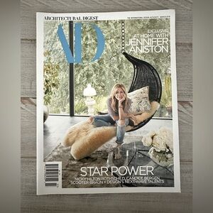 Architectural Digest Magazine with Jennifer Aniston Cover March 2018 Edition